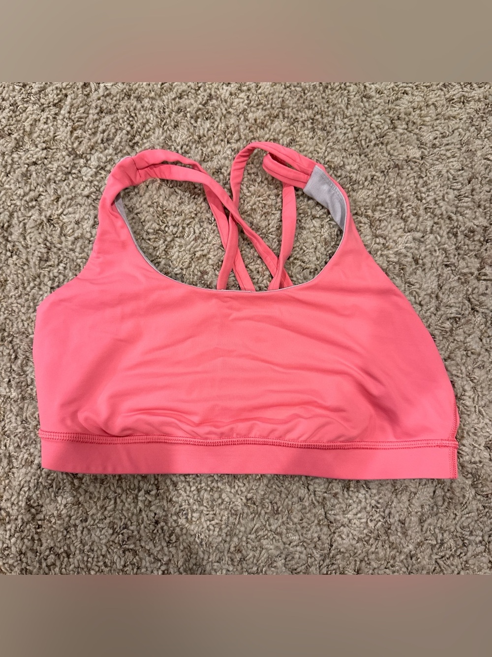 Lululemon coral energy bra size 10